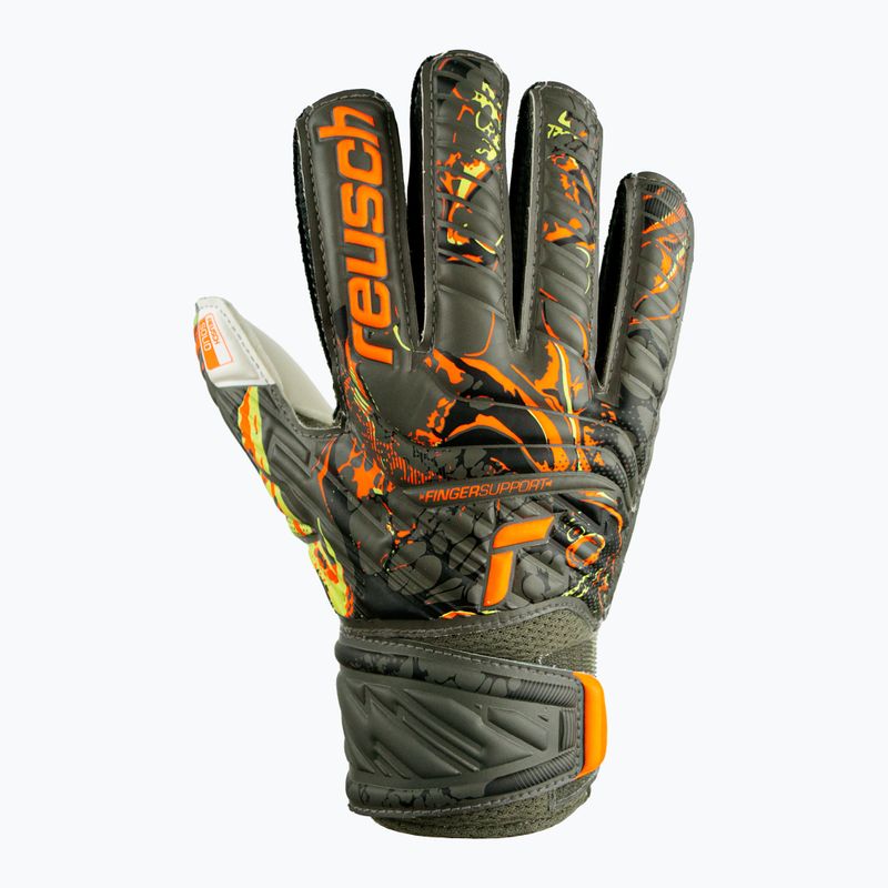 Рукавиці воротарські дитячі Reusch Attrakt Solid Finger Support Junior зелені 5372010-5556 5