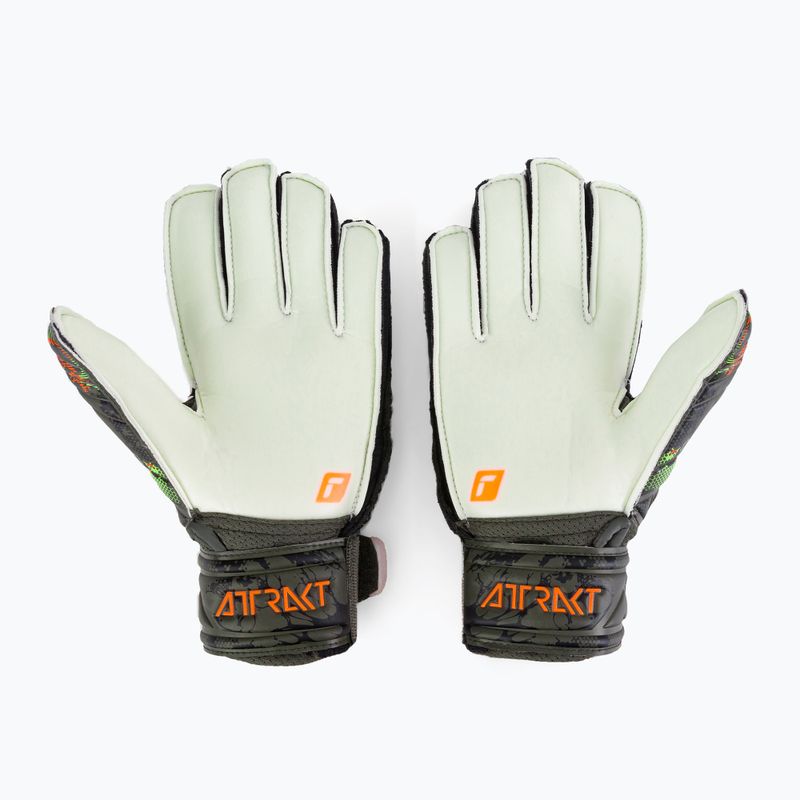 Рукавиці воротарські дитячі Reusch Attrakt Solid Finger Support Junior зелені 5372010-5556 2