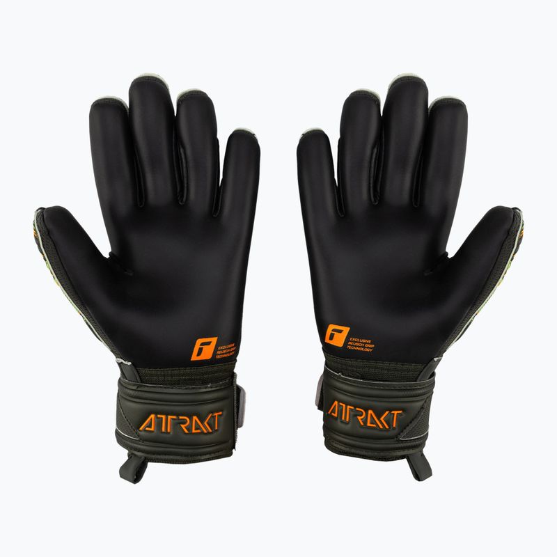 Рукавиці воротарські Reusch Attrakt Gold X Junior зелено-чорні 5372055-5555 2