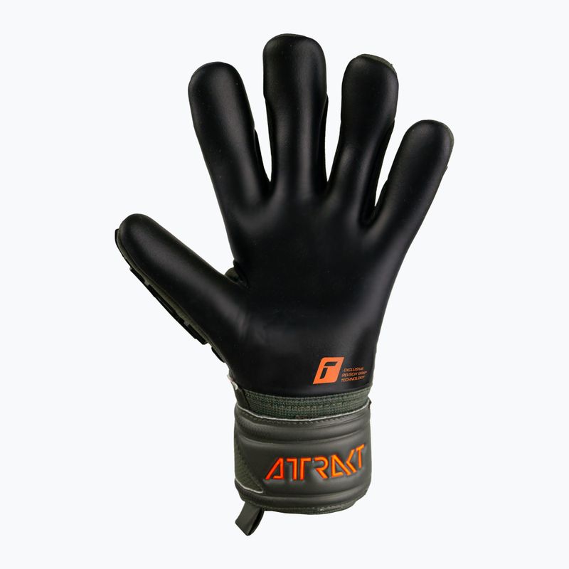 Рукавиці воротарські дитячі Reusch Attrakt Freegel Silver Junior чорно-зелені 5372035-5555 6