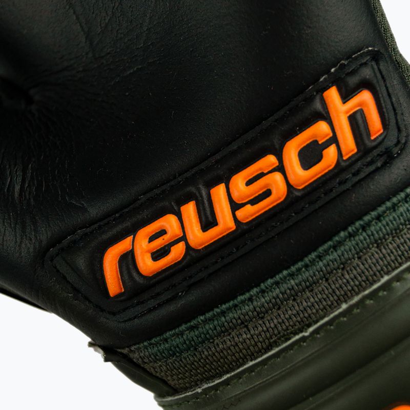Рукавиці воротарські дитячі Reusch Attrakt Freegel Silver Junior чорно-зелені 5372035-5555 8
