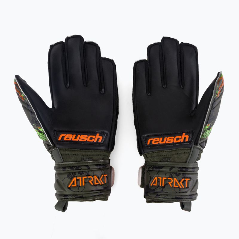 Рукавиці воротарські дитячі Reusch Attrakt Silver Junior зелені 5372015-5555 2