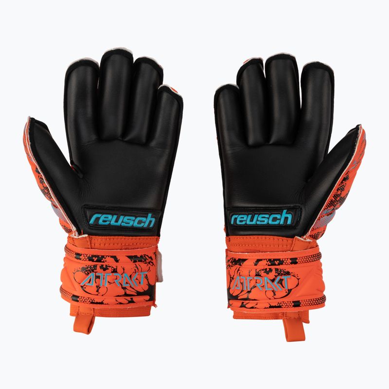 Рукавиці воротарські дитячі Reusch Attrakt Silver Roll Finger Junior червоні 5372217-3333 2