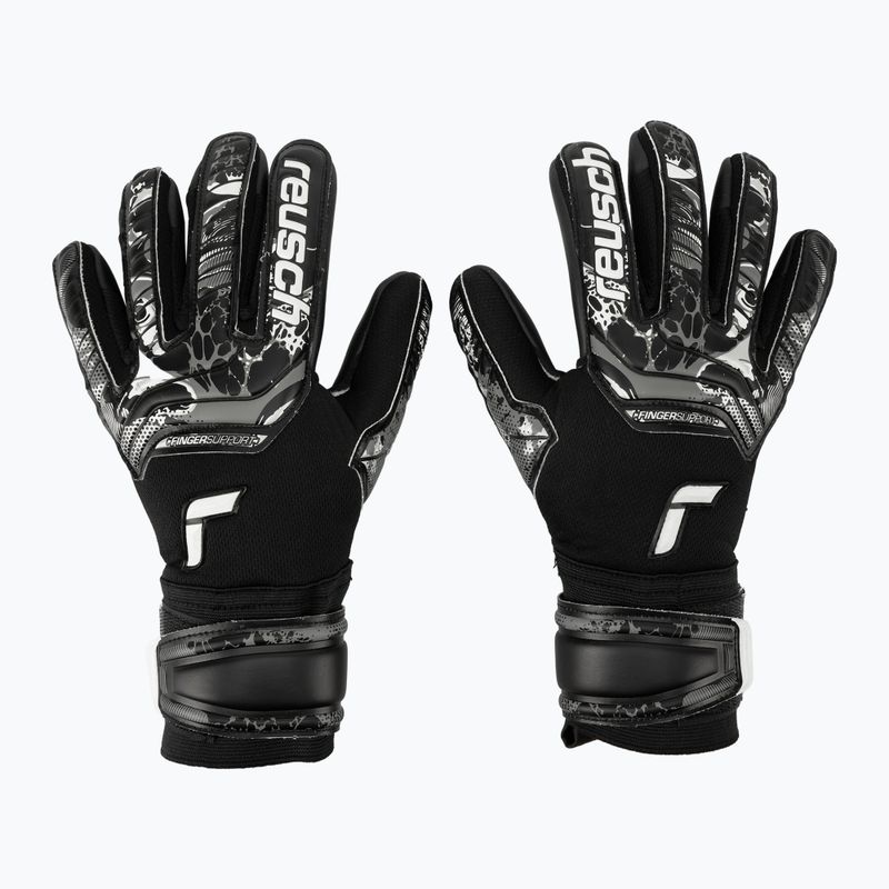 Рукавиці воротарські Reusch Attrakt Infinity Finger Support чорні 5370720-7700