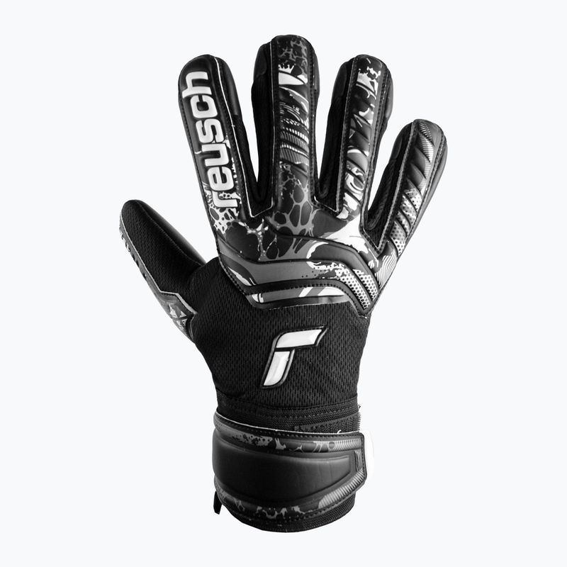 Рукавиці воротарські дитячі Reusch Attrakt Infinity Finger Support Junior чорні 5372720-7700 4