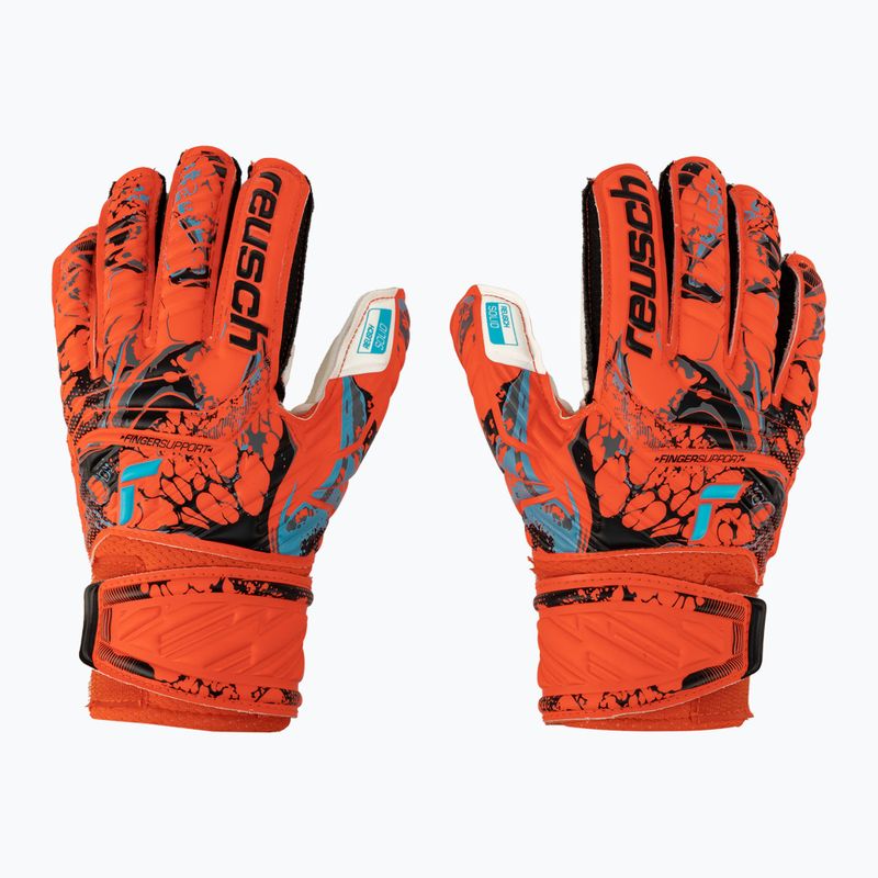 Рукавиці воротарські дитячі Reusch Attrakt Solid Finger Support Junior червоні 5372510-3334