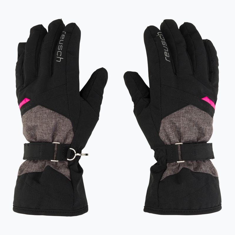 Рукавиці лижні жіночі Reusch Helena R-Tex Xt black/black melange/pink glo 3