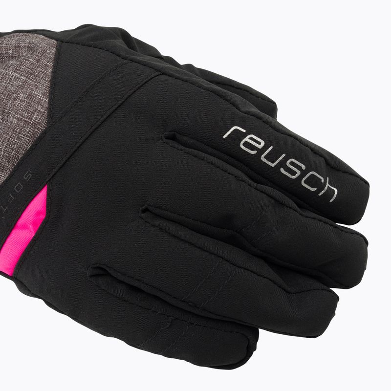 Рукавиці лижні жіночі Reusch Helena R-Tex Xt black/black melange/pink glo 4