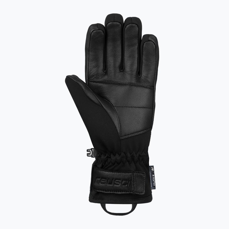 Жіночі гірськолижні рукавиці Reusch Beatrix R-Tex XT чорні/чорний леопард 8