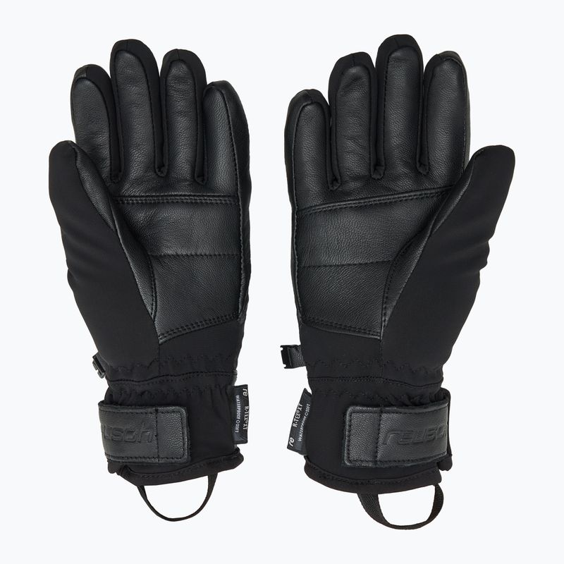 Жіночі гірськолижні рукавиці Reusch Beatrix R-Tex XT чорні/чорний леопард 2