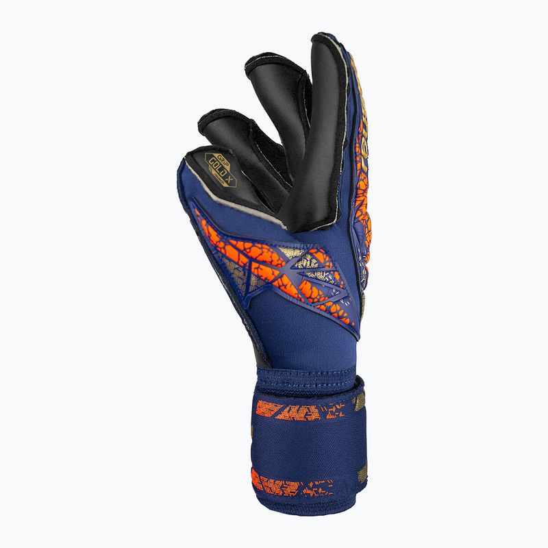 Воротарські рукавиці Reusch Attrakt Gold X Evolution преміум класу сині/золоті/чорні 4