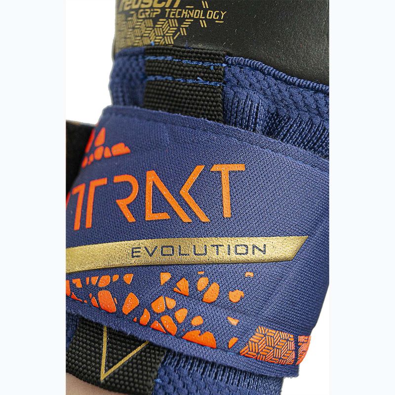 Воротарські рукавиці Reusch Attrakt Gold X Evolution преміум класу сині/золоті/чорні 8