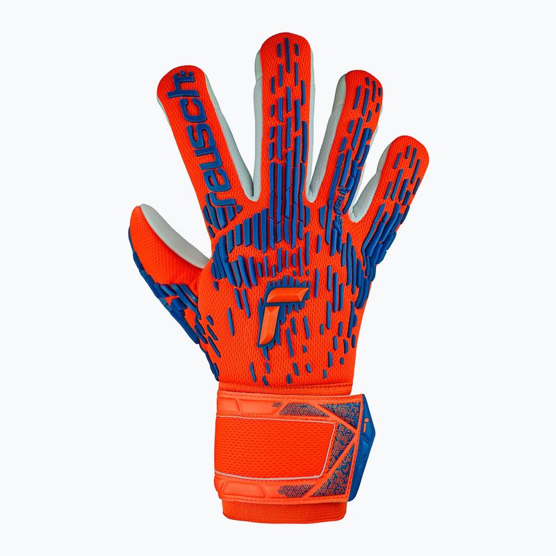 Воротарські рукавиці Reusch Attrakt Freegel Silver hyper orng/elec сині 2