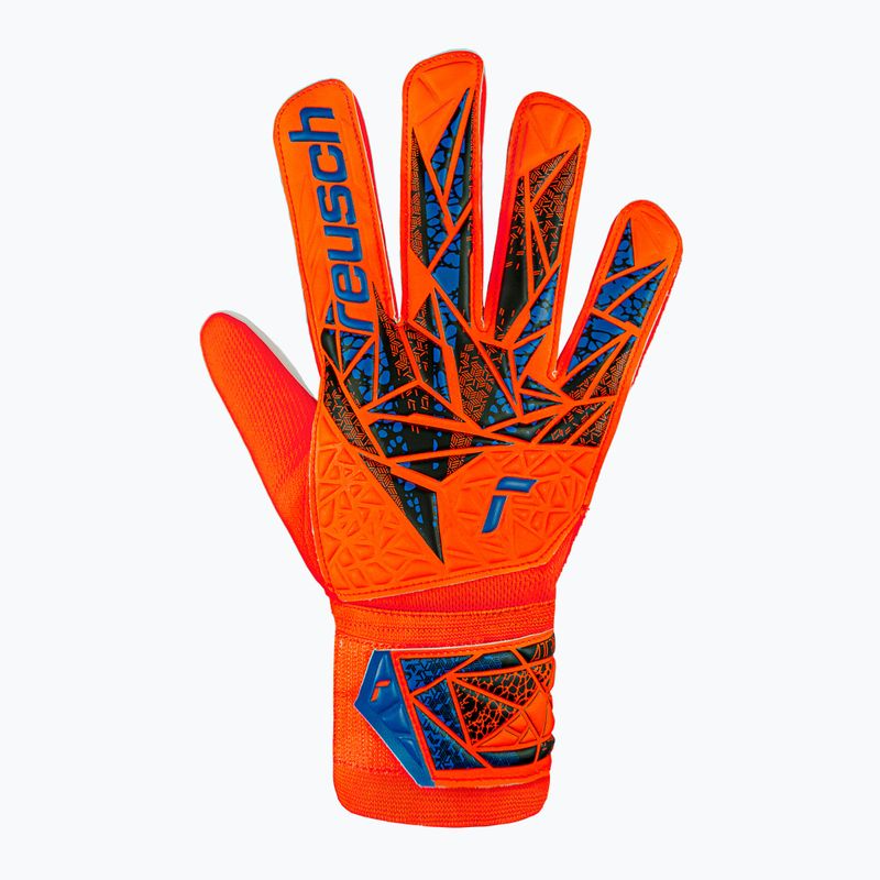 Воротарські рукавиці Reusch Attrakt Starter Solid яскраво-червоні/майбутнє сині 2