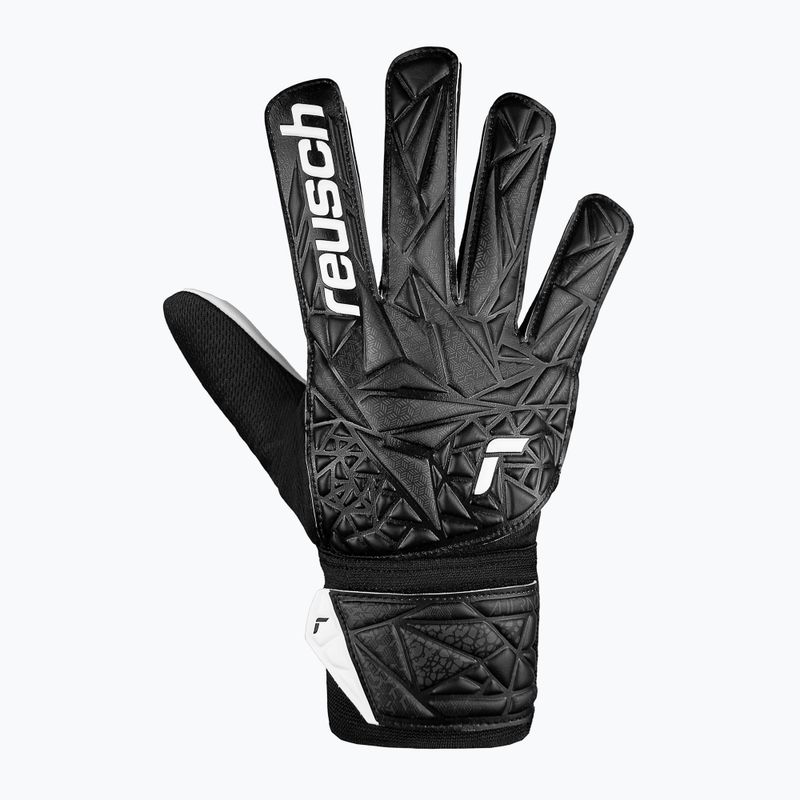 Reusch Attrakt Стартові воротарські рукавиці суцільні чорні 2