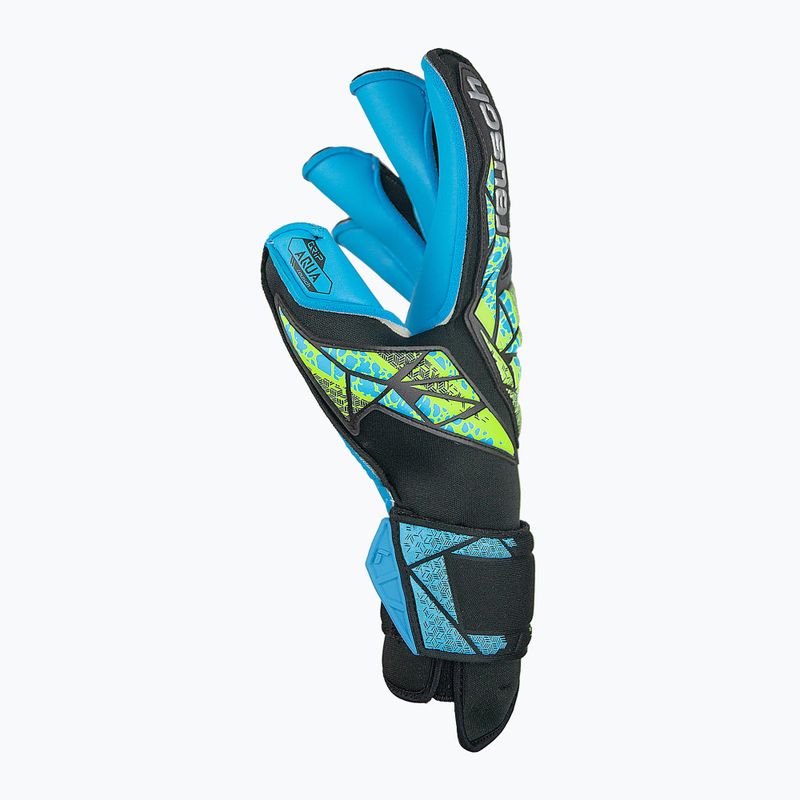 Воротарські рукавиці Reusch Attrakt Aqua Evolution чорні/флоу лайм/аква 6