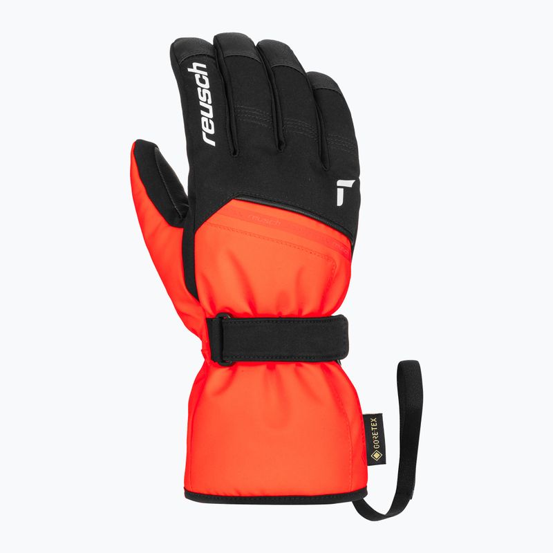 Рукавиці гірськолижні Reusch Morris GORE-TEX black/fluo red 3