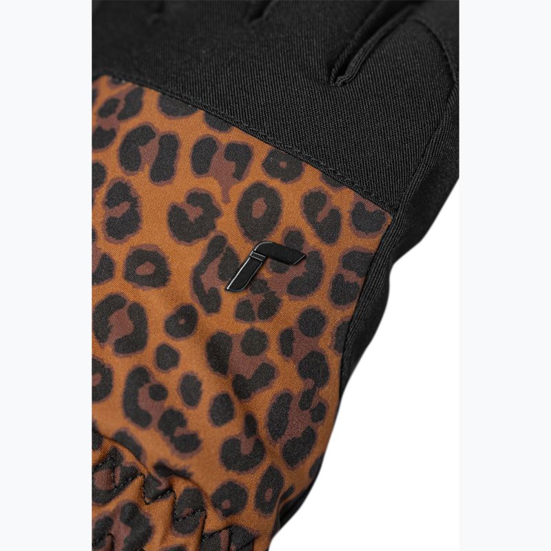 Рукавиці гірськолижні жіночі Reusch Keira R-Tex XT black/brown leopard 5