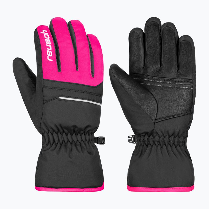 Дитячі лижні рукавички Reusch Alan Junior black/pink glo