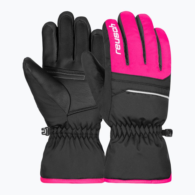 Дитячі лижні рукавички Reusch Alan Junior black/pink glo 2