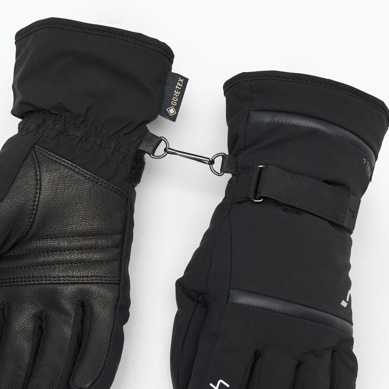Жіночі гірськолижні рукавиці Reusch Alison Gore-Tex чорні/сріблясті 5