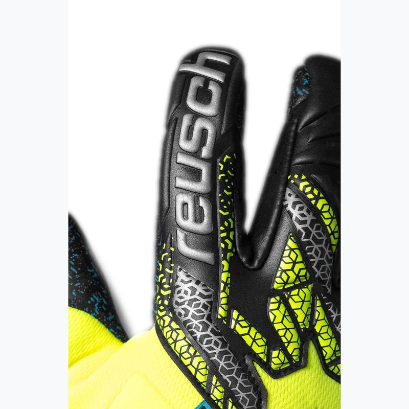 Рукавиці воротарські Reusch Attrakt Fusion Guardian safety yellow/silver/black 5