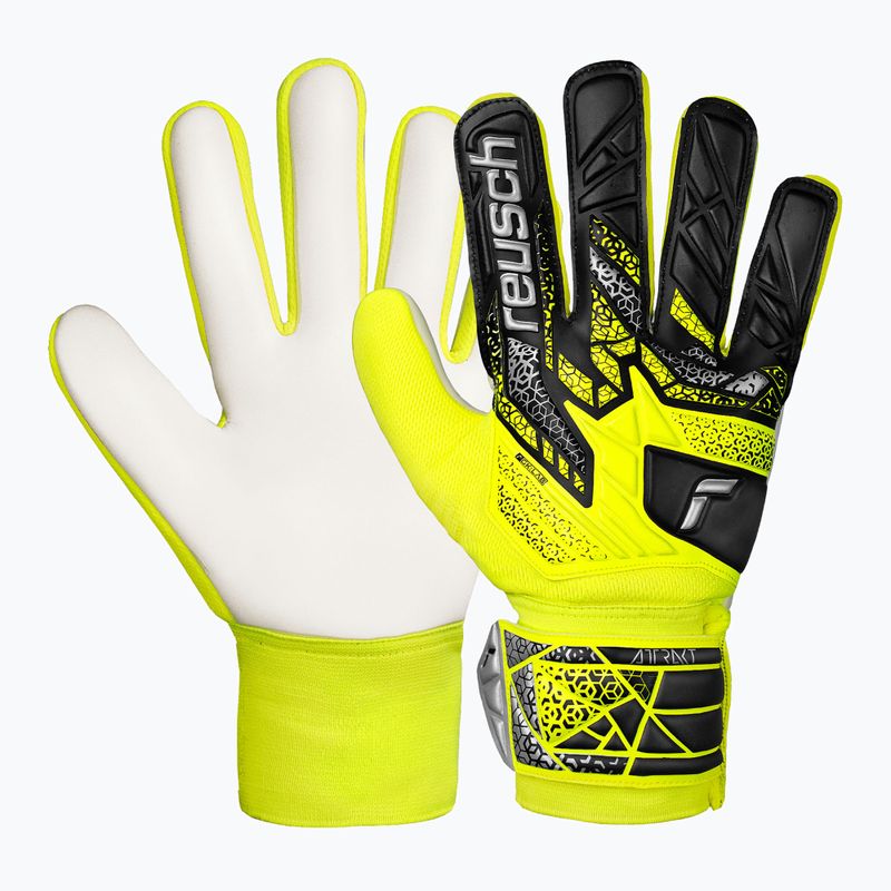 Рукавиці воротарські Reusch Attrakt Starter Solid safety yellow/silver