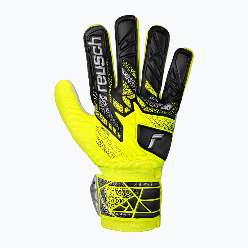 Рукавиці воротарські Reusch Attrakt Starter Solid safety yellow/silver 2