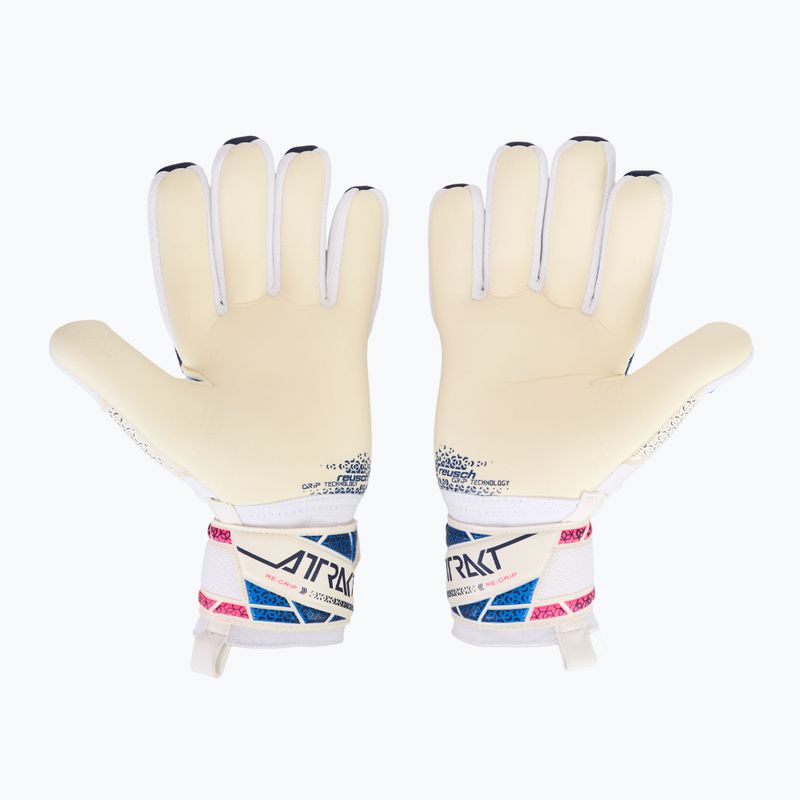 Рукавиці воротарські Reusch Attrakt RE:GRIP NC blue/pink/white 3