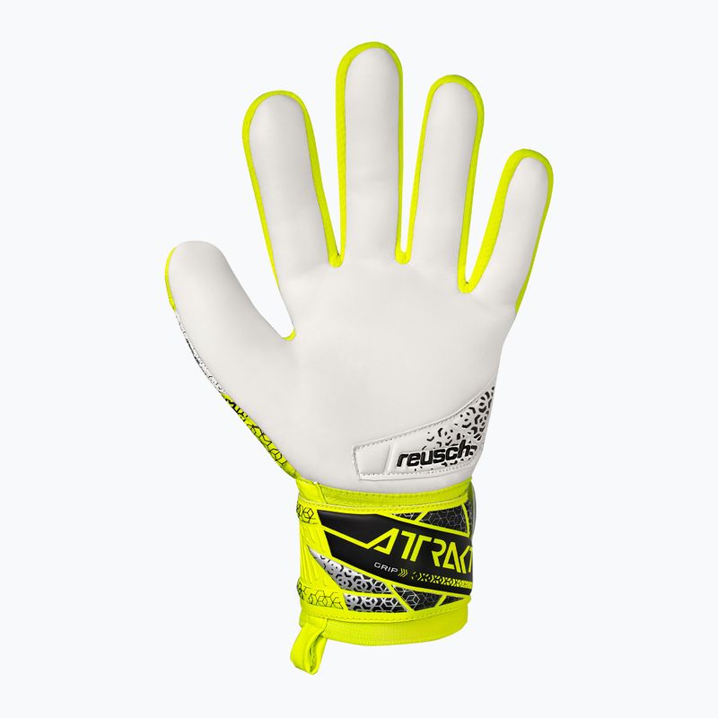 Рукавиці воротарські Reusch Attrakt Grip safety yellow/silver 3