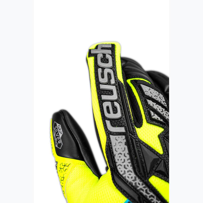 Рукавиці воротарські дитячі Reusch Attrakt Freegel Silver Junior safety yellow/silver/black 5