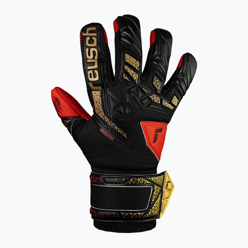 Рукавиці воротарські дитячі Reusch Attrakt Freegel Silver Junior black/gold/fiery red 2