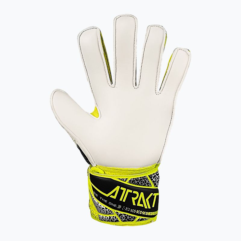 Рукавиці воротарські дитячі Reusch Attrakt Solid Junior safety yellow/silver 3