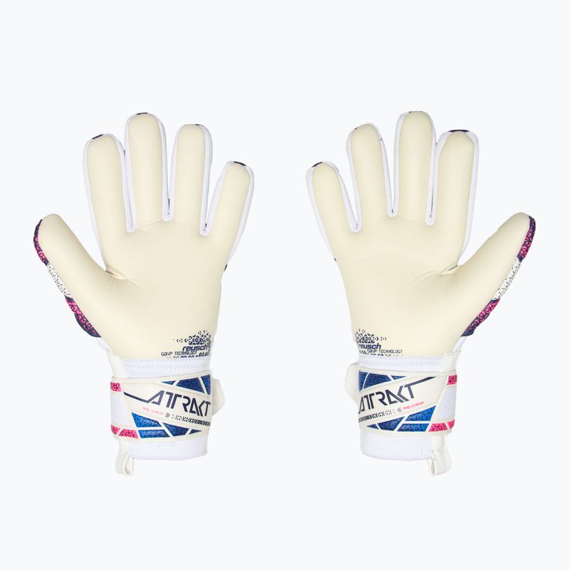 Рукавиці воротарські дитячі Reusch Attrakt RE:GRIP NC Junior blue/pink/white 3