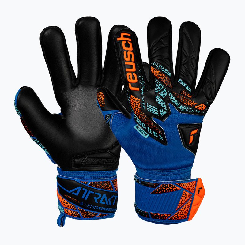 Рукавиці воротарські Reusch Attrakt Infinity NC Junior electric blue/shocking orange/black