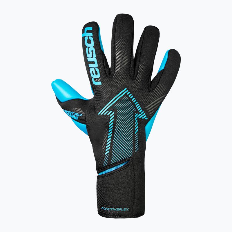 Рукавиці воротарські Reusch Fastgrip Aqua black/aqua blue 2