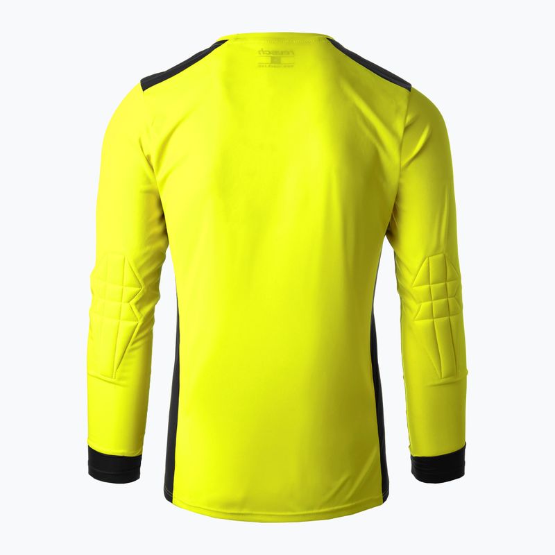 Футболка воротарська чоловіча Reusch Match Лонгслів Padded safety yellow/black 2