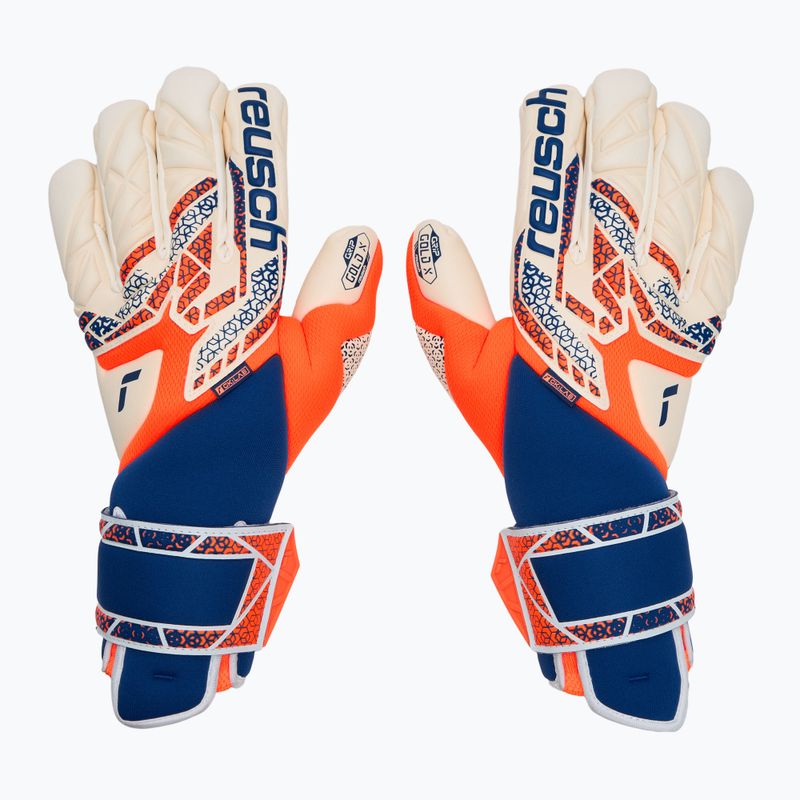 Рукавиці воротарські Reusch Attrakt Gold X Guardian shocking orange/energize blue 2