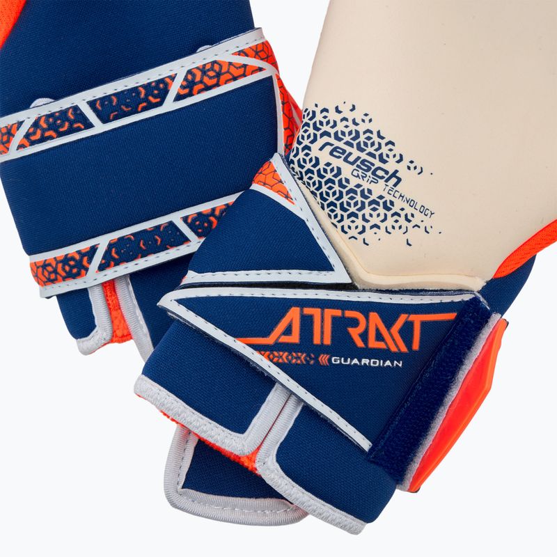 Рукавиці воротарські Reusch Attrakt Gold X Guardian shocking orange/energize blue 5