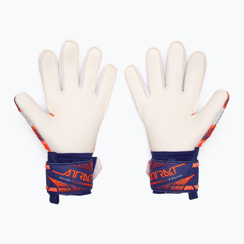 Рукавиці воротарські Reusch Attrakt Silver shocking orange/energize blue 3