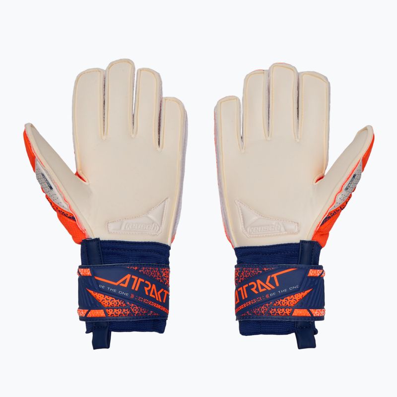 Рукавиці воротарські Reusch Attrakt Silver Junior shocking orange/energize blue 3