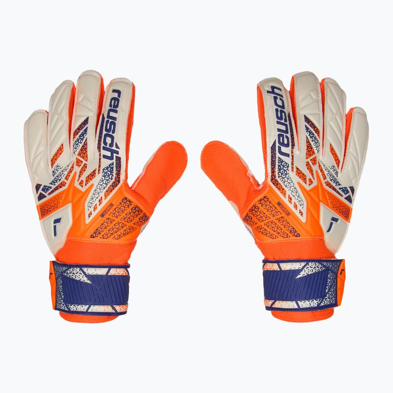 Рукавиці воротарські дитячі Reusch Attrakt Solid Junior shocking orange/energize blue 2