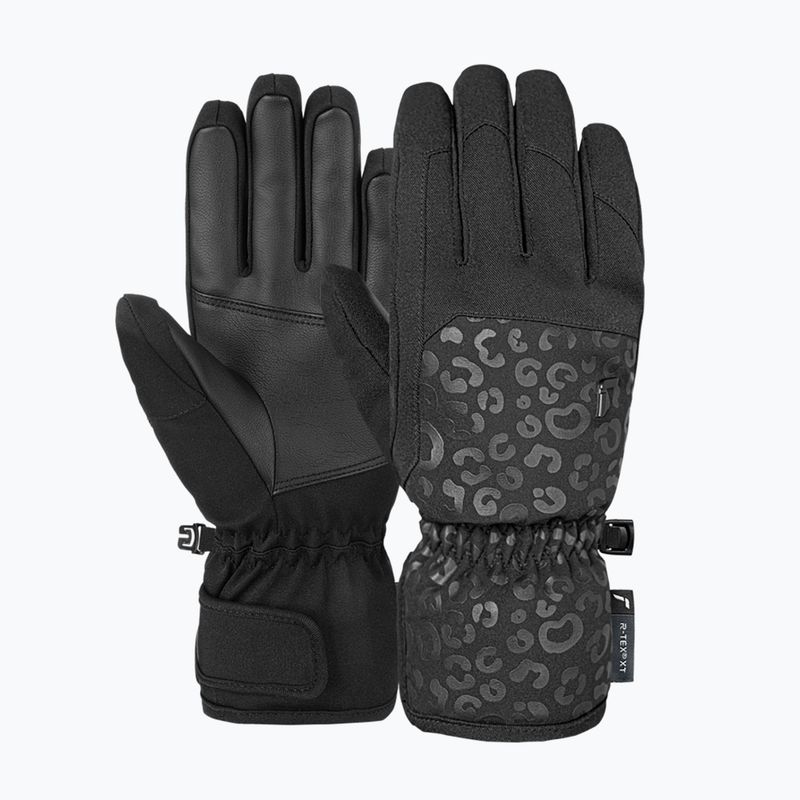 Жіночі лижні рукавички Reusch Keira R-Tex XT black/black leopard 2