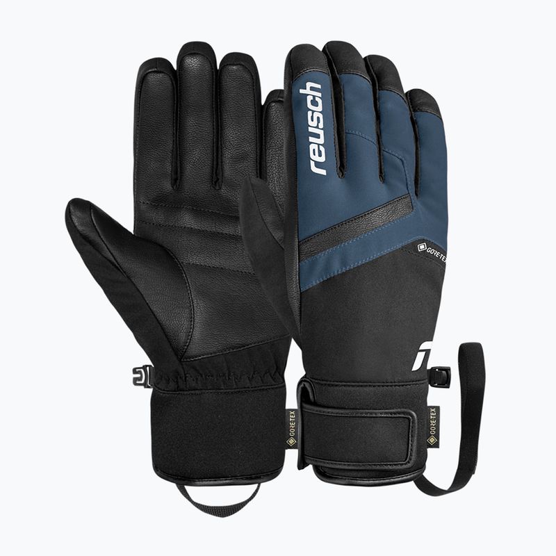 Чоловічі лижні рукавички Reusch Booster Gore-Tex black/dress blue 2