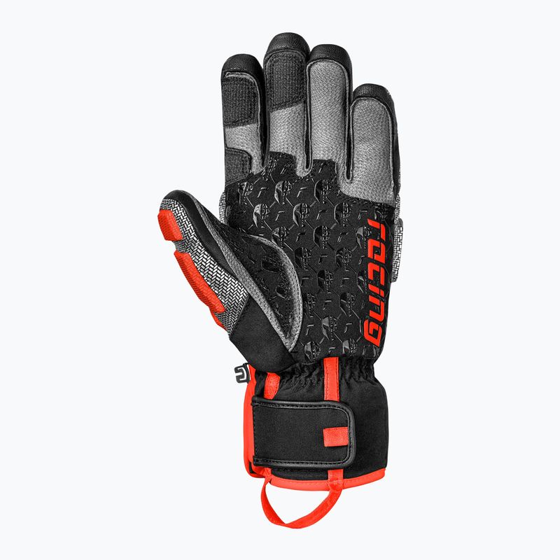 Рукавиці гірськолижні чоловічі Reusch Worldcup Warrior GS black/silver/fluo red 4