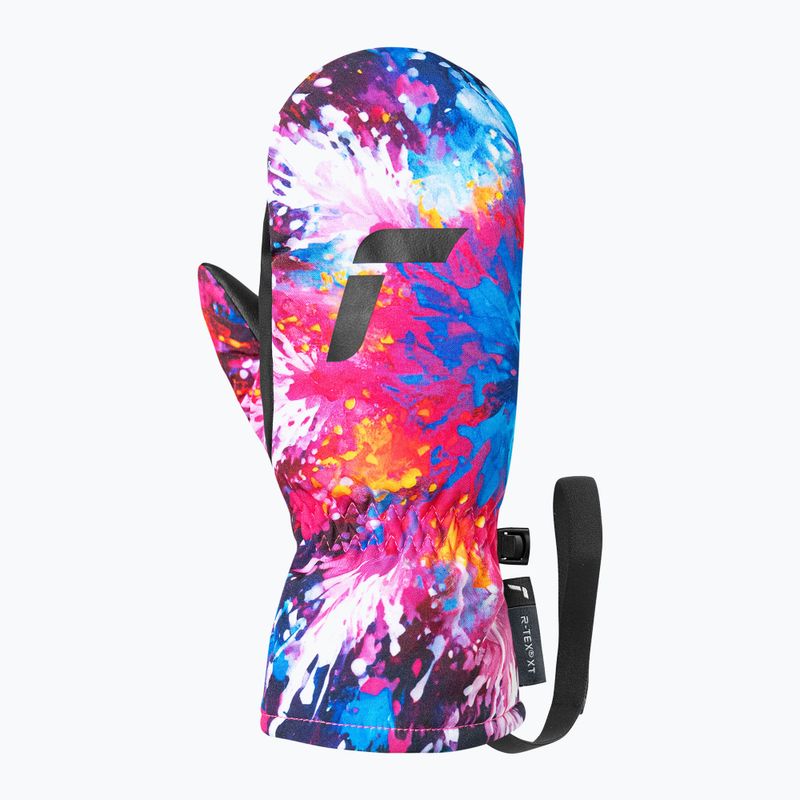 Рукавиці гірськолижні дитячі Reusch Carter R-Tex XT Junior mitten blck/multicol snowfla 3