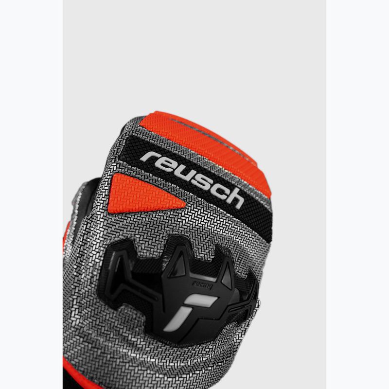 Рукавиці лижні Reusch Worldcup Warrior GS Mitten black/silver/fluo red 4
