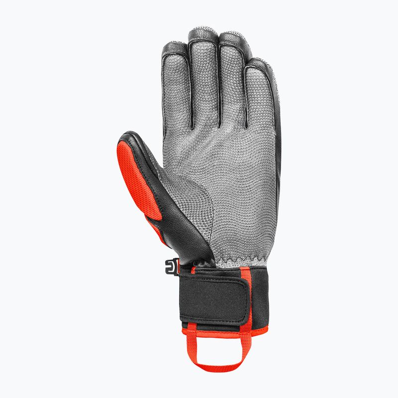 Рукавиці лижні Reusch Worldcup Warrior DH black/silver/fluo red 3