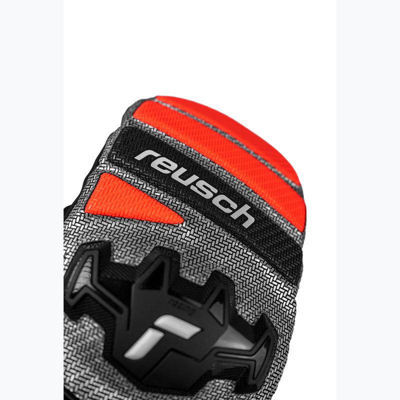 Рукавиці лижні Reusch Worldcup Warrior R-Tex XT Mitten black/silver/fluo red 4