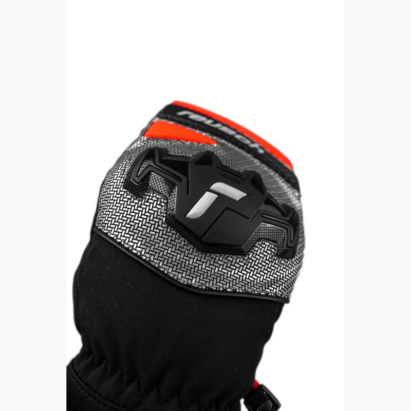 Рукавиці лижні Reusch Worldcup Warrior R-Tex XT Mitten black/silver/fluo red 5